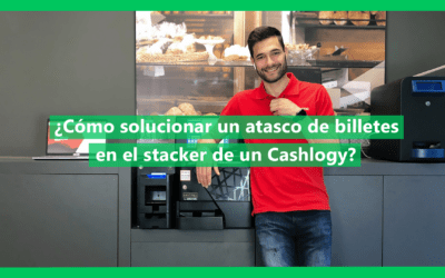 ¿Cómo solucionar un atasco en el stacker de billetes de Cashlogy?