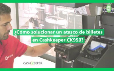 ¿Cómo solucionar un atasco de billetes en Cashkeeper CK950?